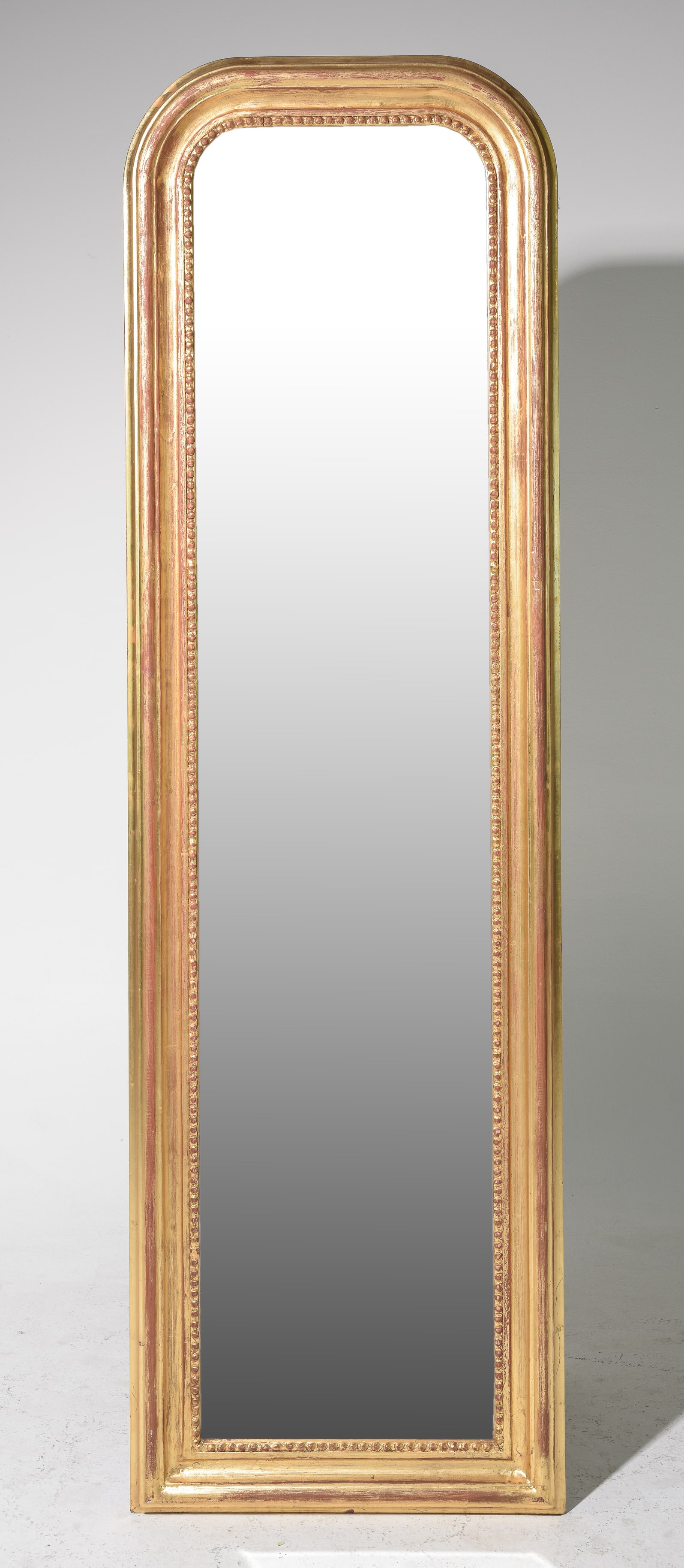 Louis Philippe Style Tall Gold Framed Beveled Mirror #2 (1 of 4)