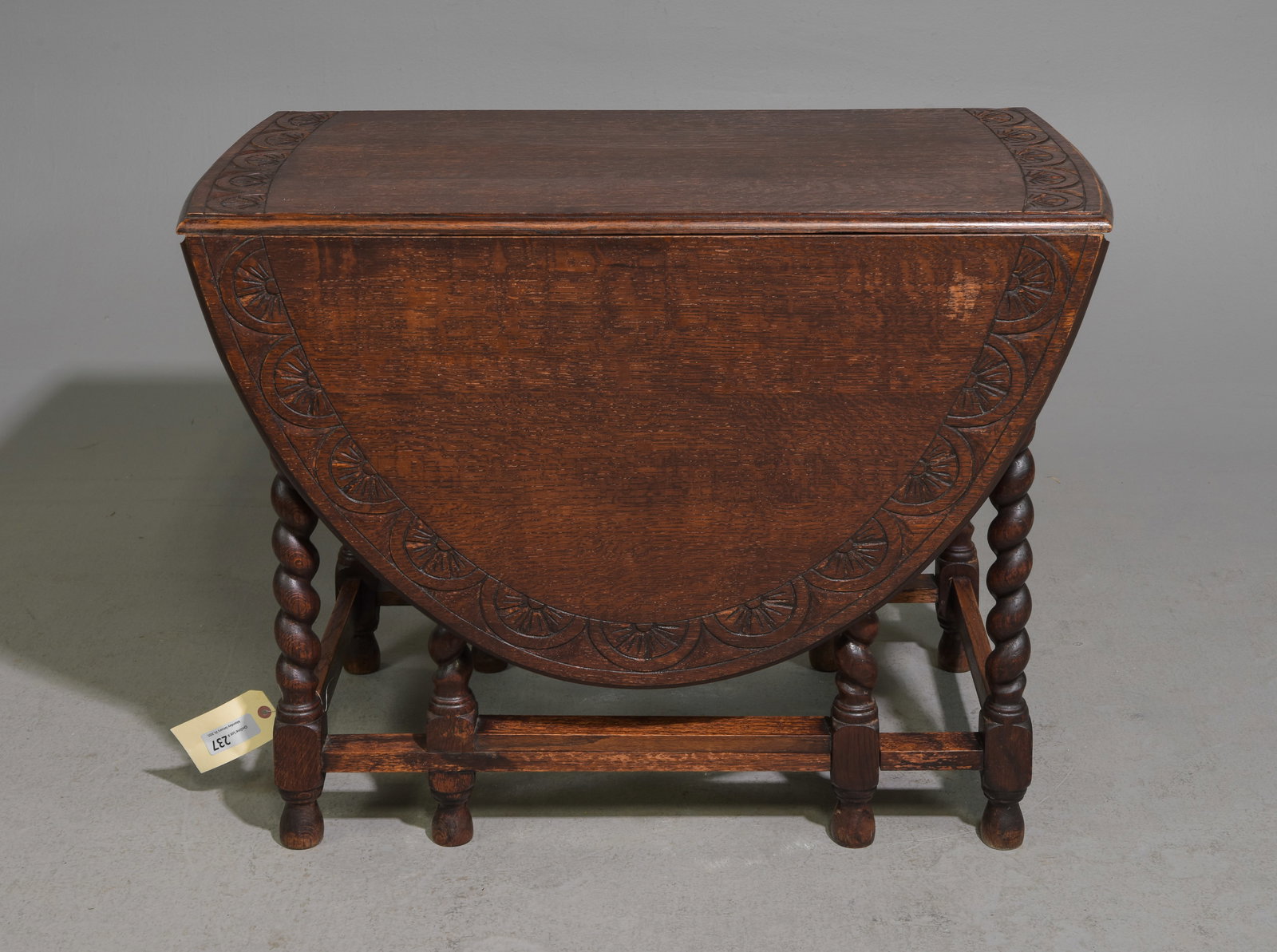 British Oak Barley Twist Drop Leaf Table #1 (1 of 5)