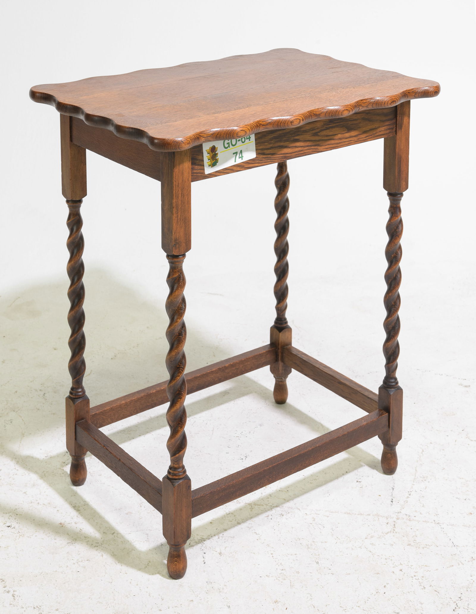 British Oak Barley Twist Occasional Table #1 (1 of 3)