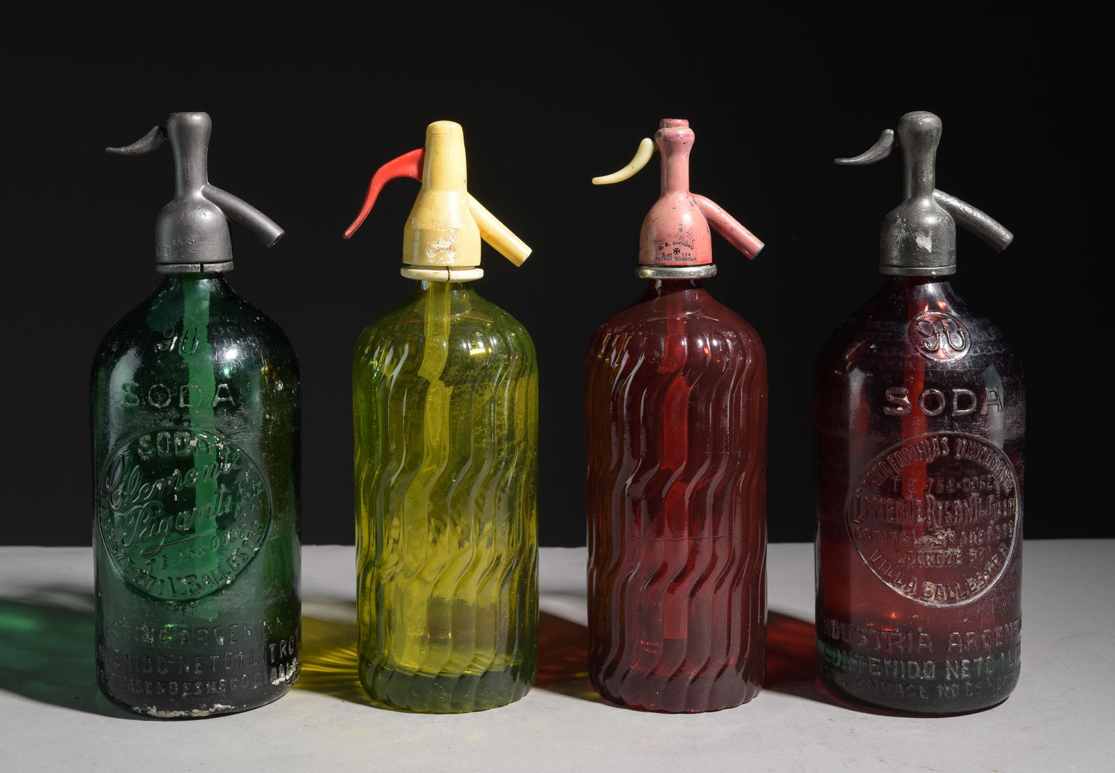 4 Assorted Glass Seltzer Bottles (1 of 8)