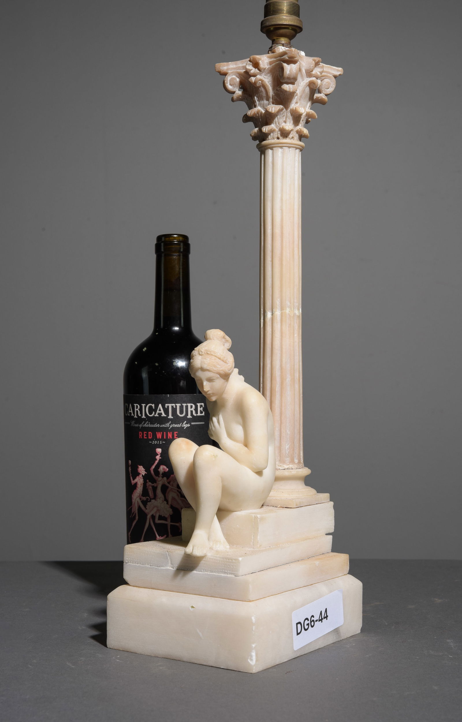 Antique Marble / Alabaster Table Lamp (1 of 6)