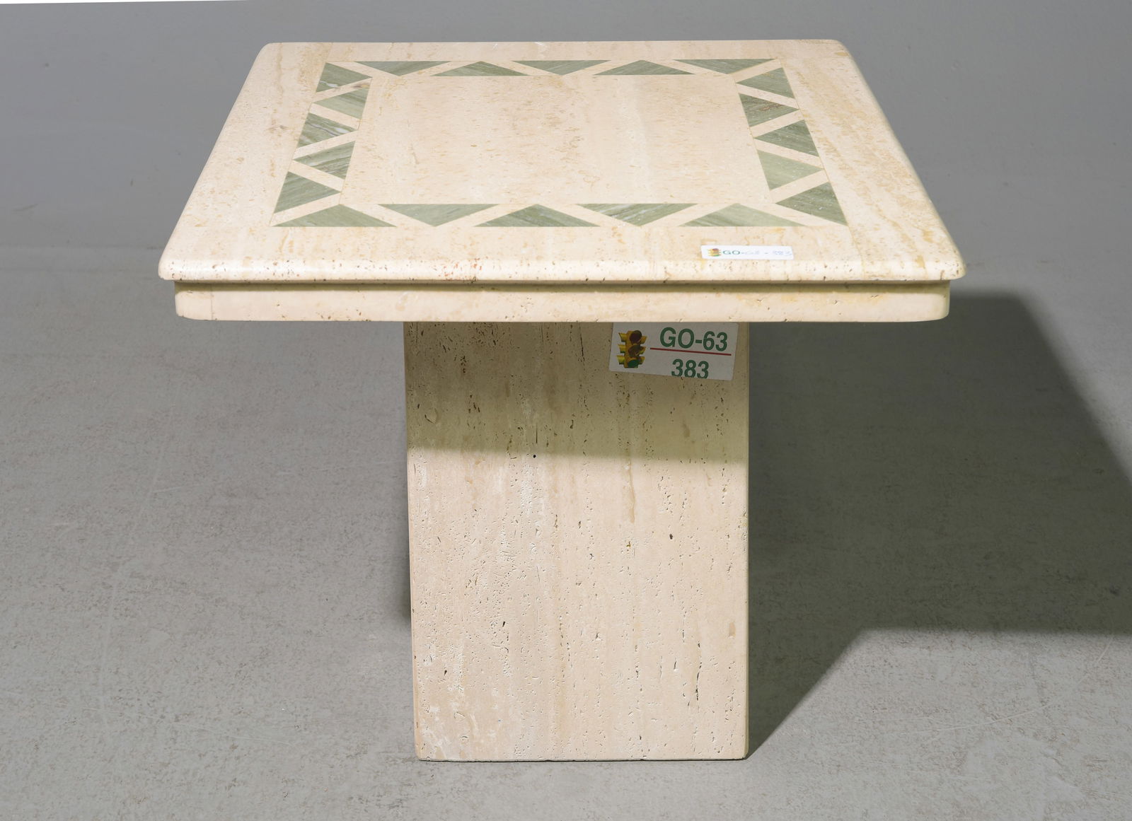 Italian Travertine Marble Occasional Table (1 of 3)