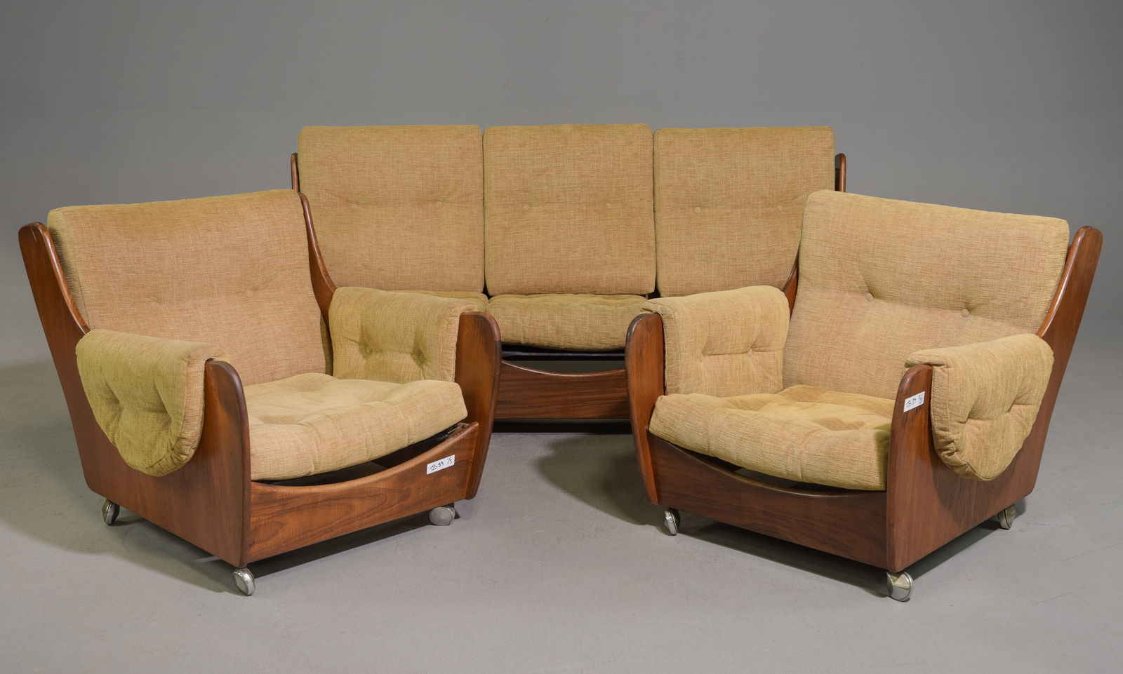 Mid Century Modern Saddle Back Gplan Sofa Set (1 of 7)