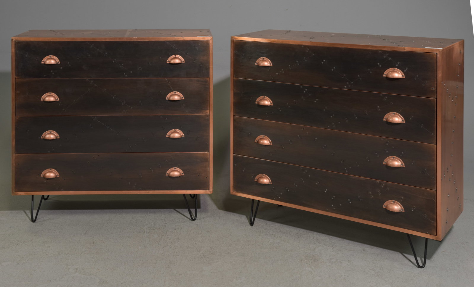 2 Aviator / Spitfire Style Chests in Copper Finish (1 of 5)