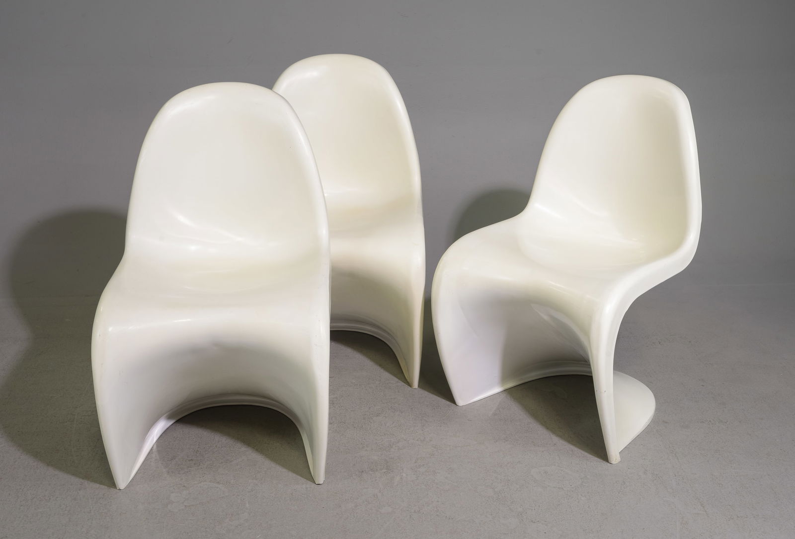 Set of Three Verner Panton Vitra Style Chairs (1 of 6)