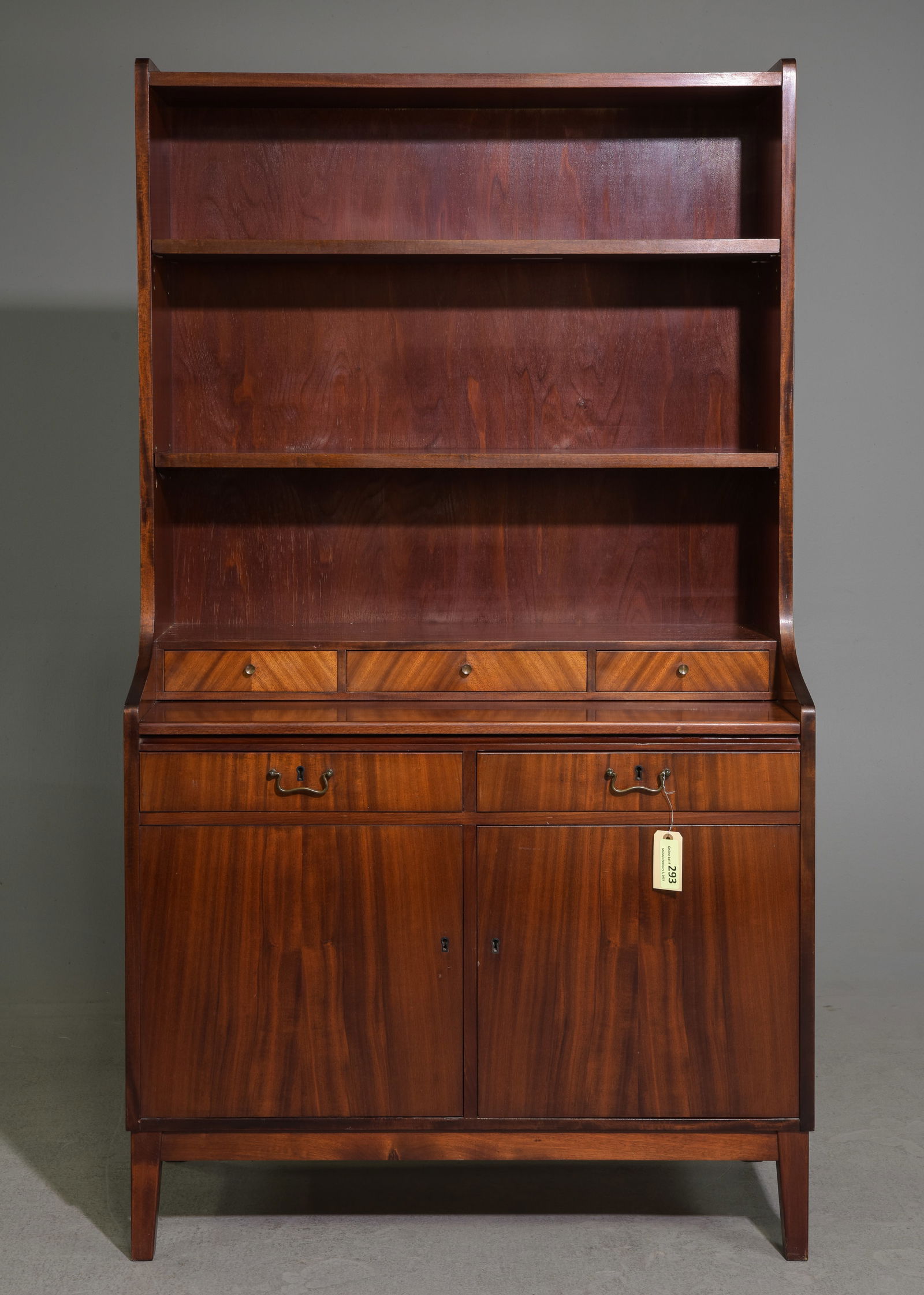 Mid Century Modern Bookshelf with Pull Out Surface (1 of 8)