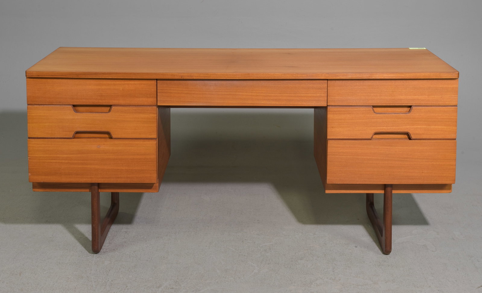 Mid Century Modern Dresser / Desk - Uniflex: Danish Modern Style Dresser / Desk by Uniflex - 28 inches tall x 60 x 18 - kneehole 23 inches tall x 23.5