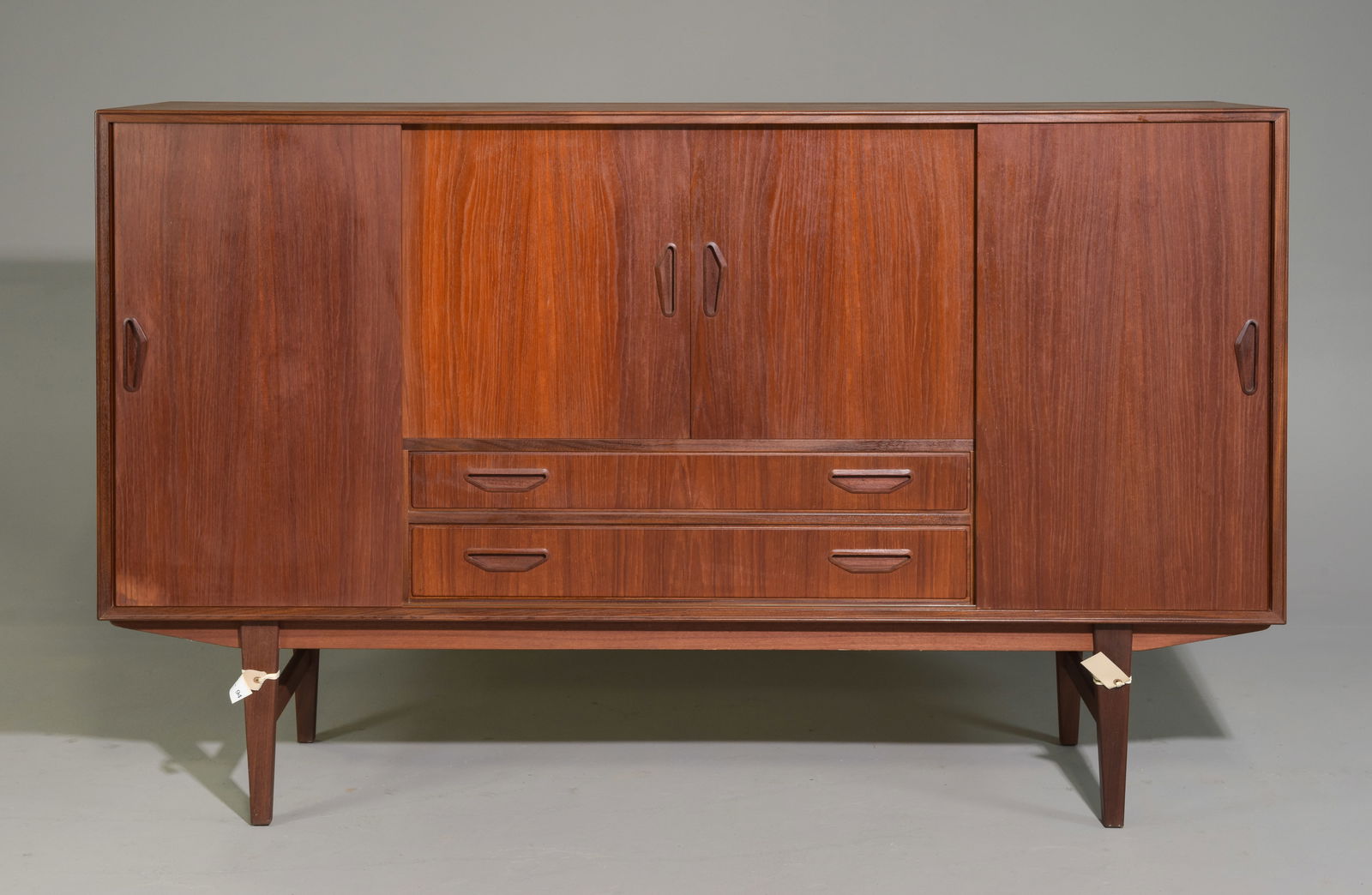 Danish Modern Sliding Door Cocktail Cabinet #2 (1 of 7)