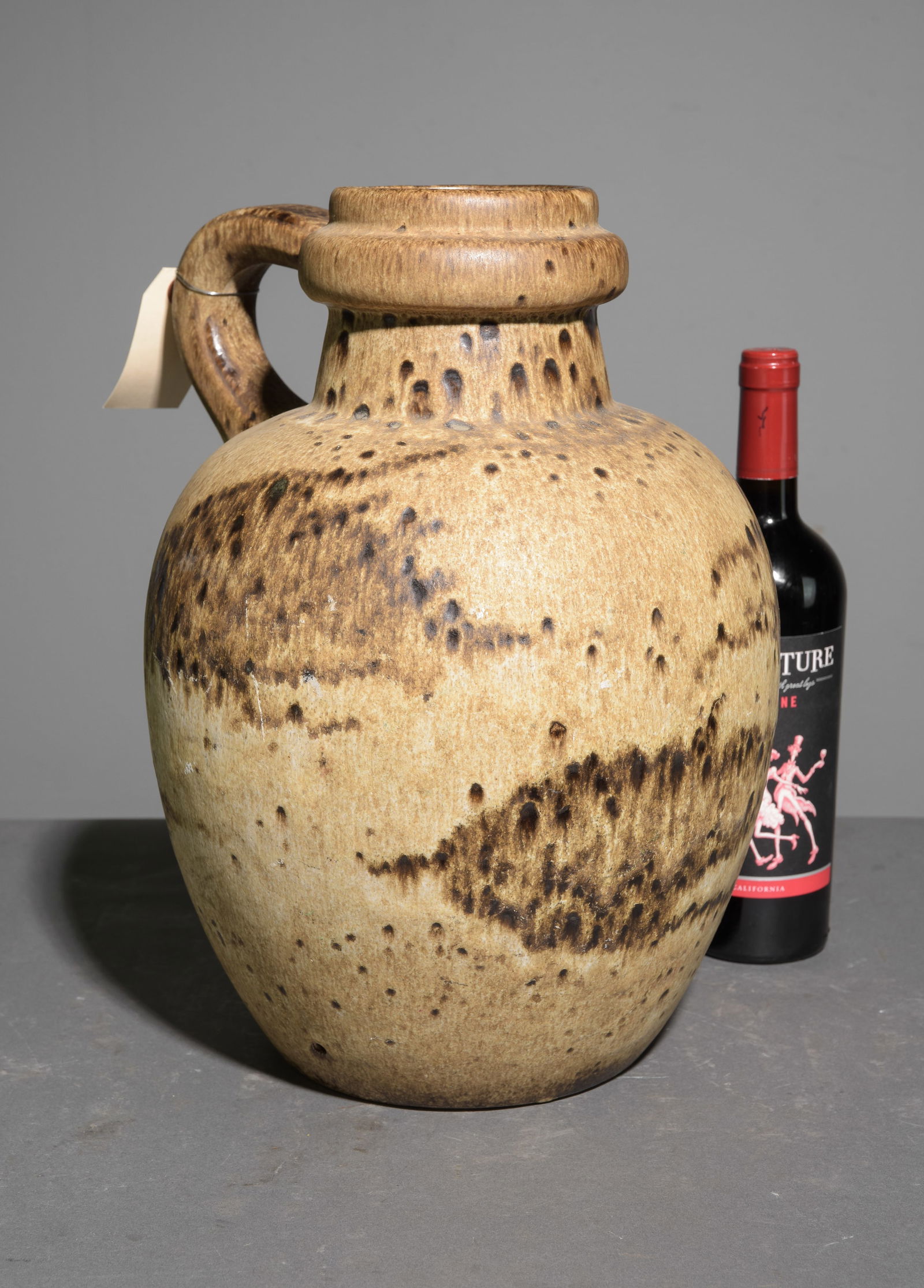 West German Large Vase with Handle #1 (1 of 3)