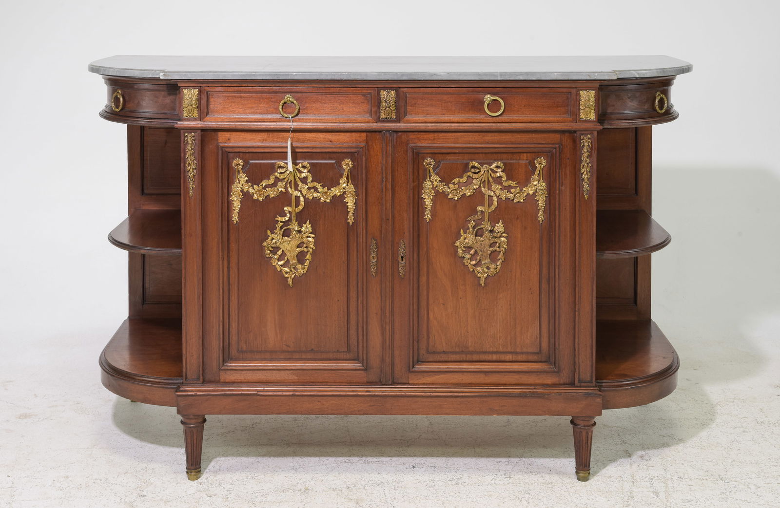 Louis XVI Style Grey Marble Top Server / Sideboard (1 of 5)