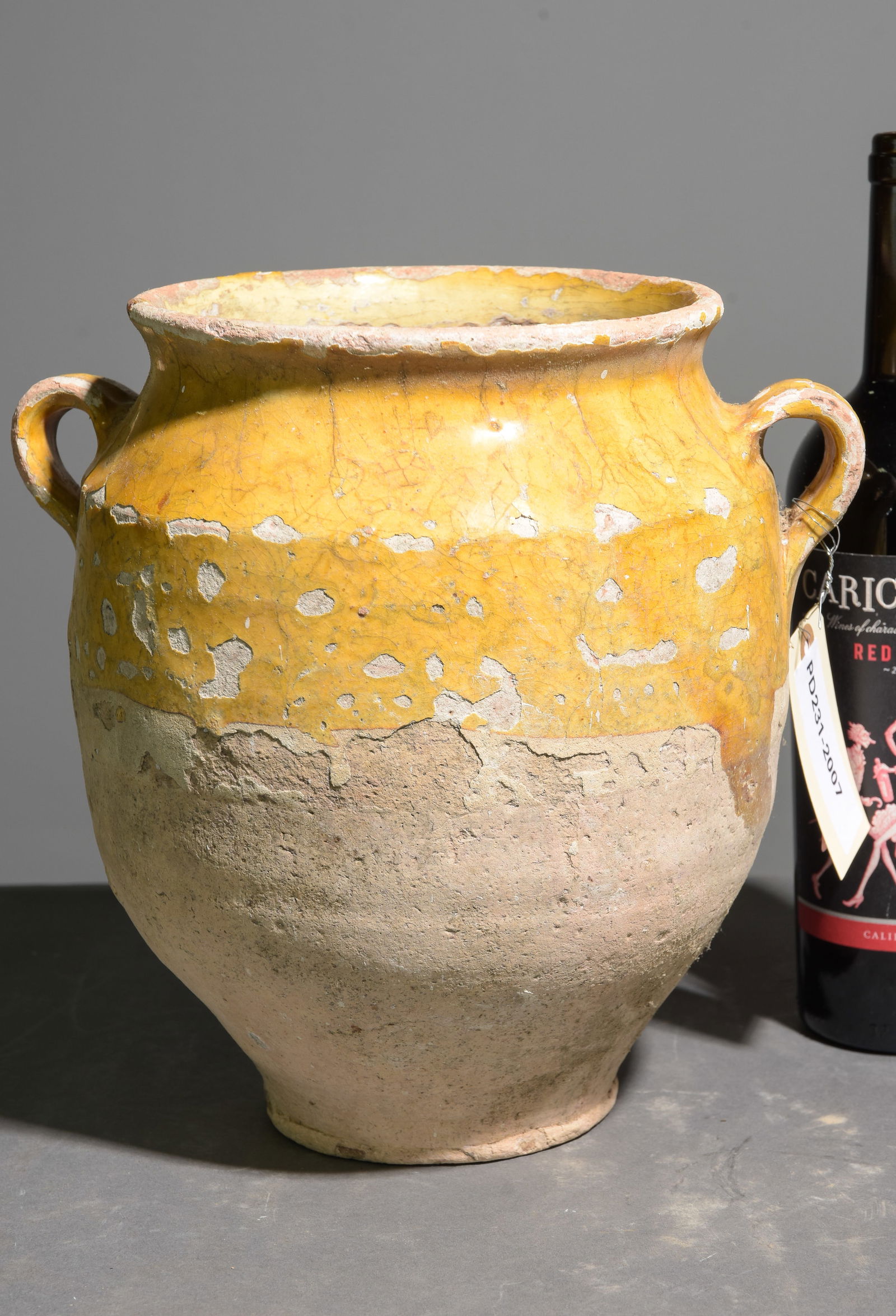 French Yellow Glazed Confit Pot #2 (1 of 4)