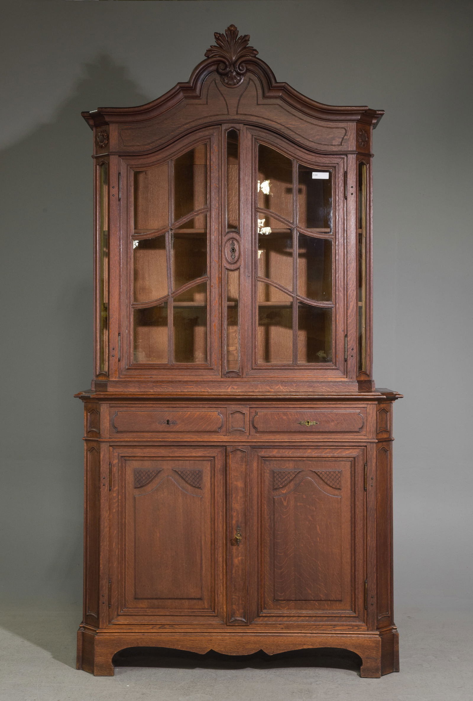 French Regency Style Oak Cupboard / Buffet (1 of 7)