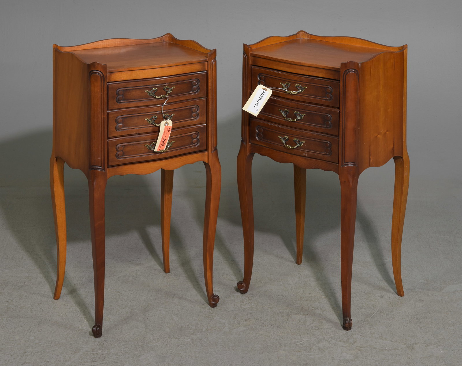 2 Louis XV Style Cherry Nightstands / Chests #2 (1 of 4)