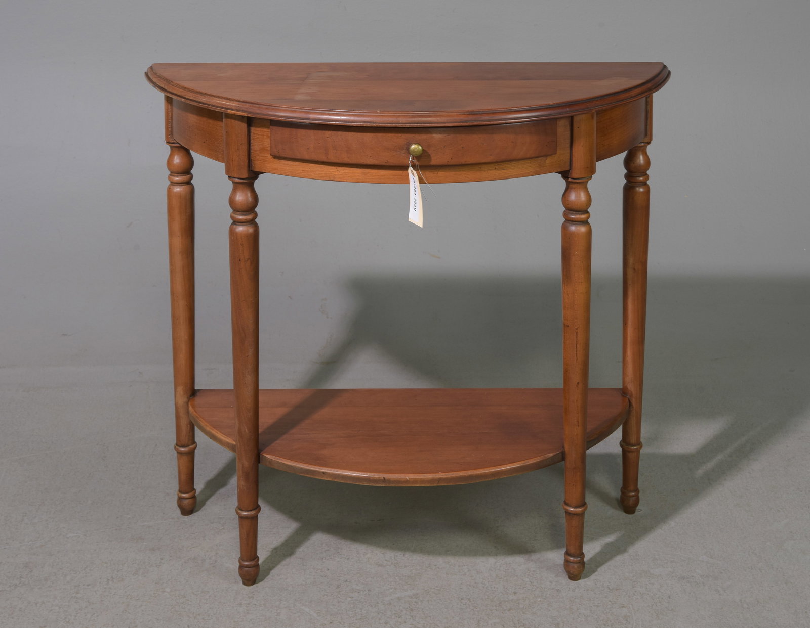 French Louis XVI Style Demilune Hall Table (1 of 5)