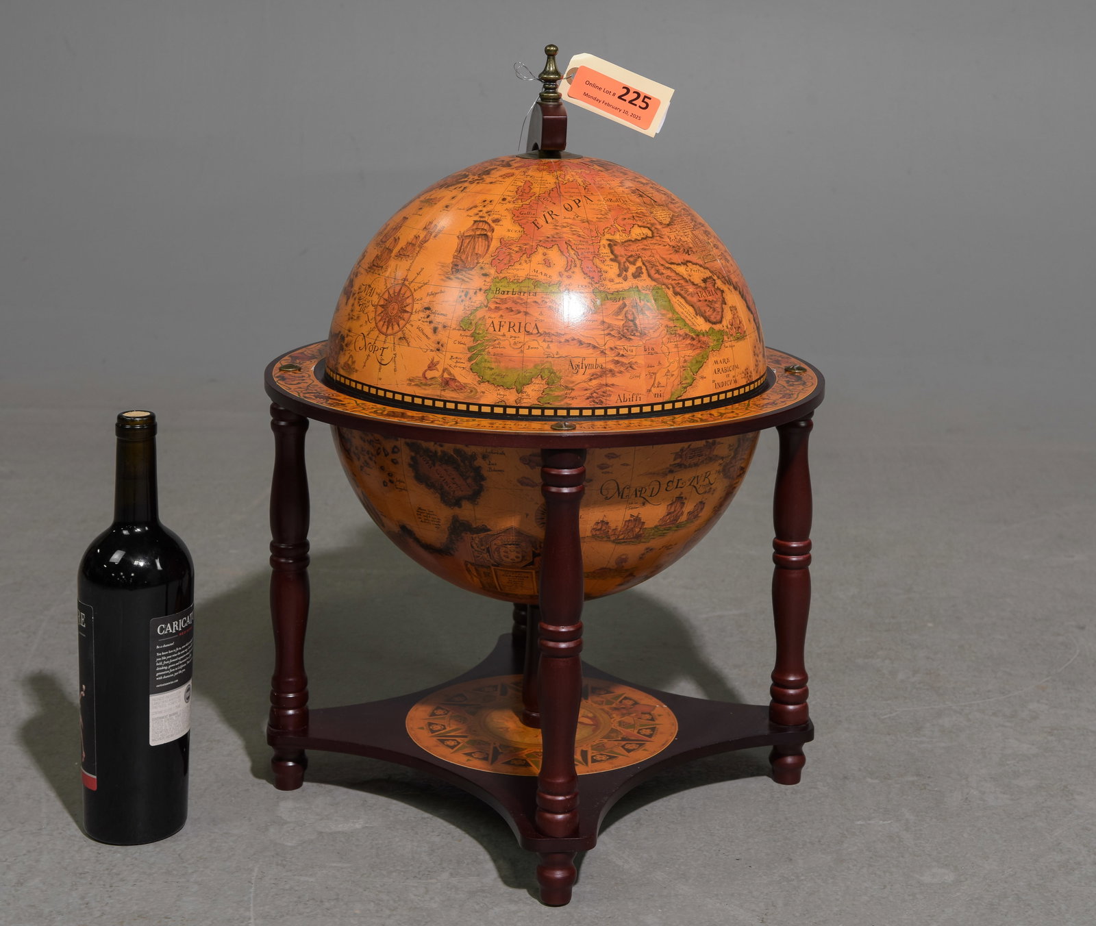 Table Top World Globe Cocktail / Bar Cabinet (1 of 5)