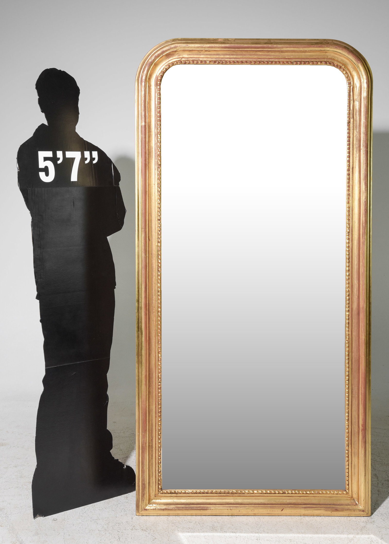 Tall Louis Philippe Style Framed Beveled Mirror #2 (1 of 4)