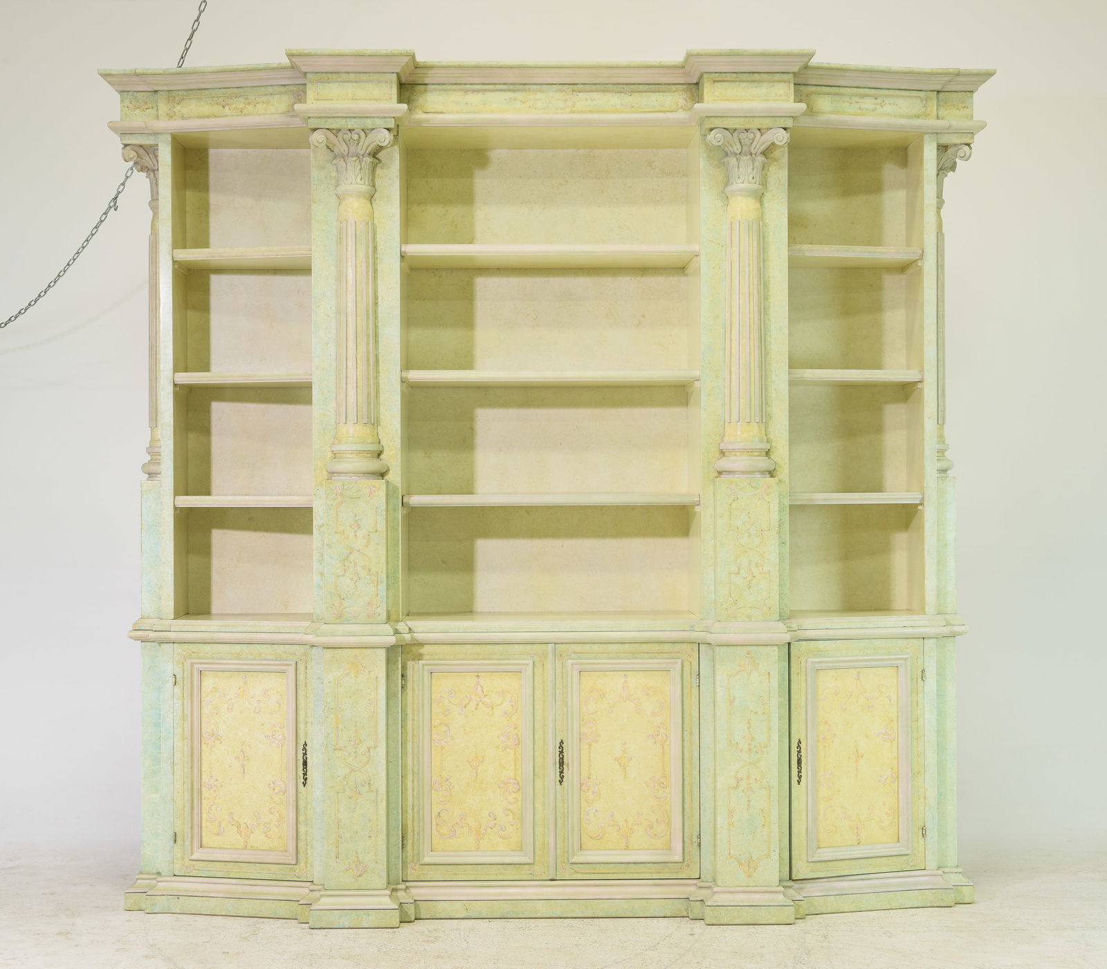 Italian Style Painted Open Cupboard / Bookshelf (1 of 6)