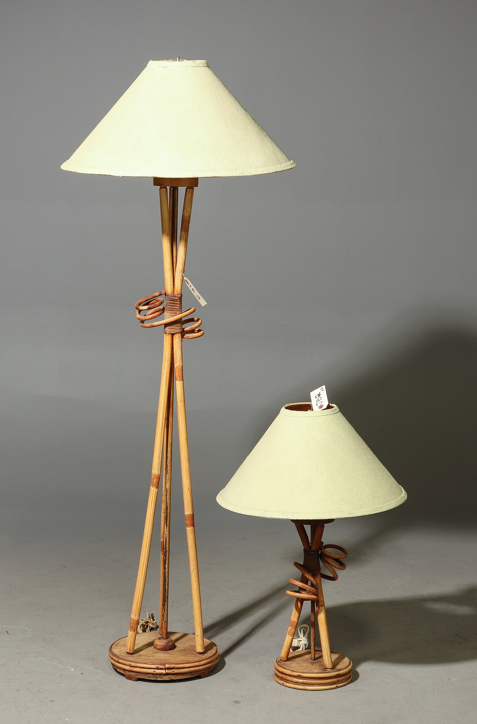 Bamboo Floor Lamp and Table Lamp (1 of 4)