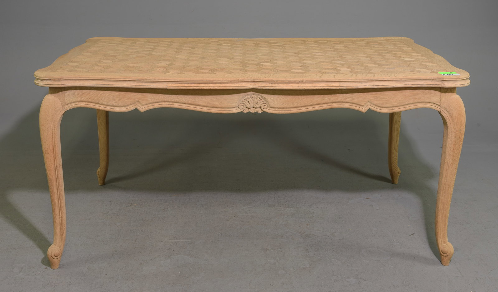 Louis XV Style Bleached Oak Draw Leaf Dining Table (1 of 4)