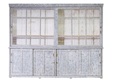 Swedish Monumental Sliding Door Bookcase / Cupboard