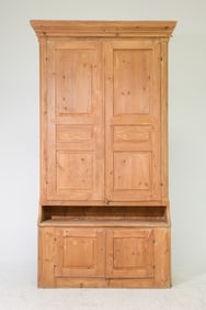 Swedish Tall Pine Kitchen Cupboard