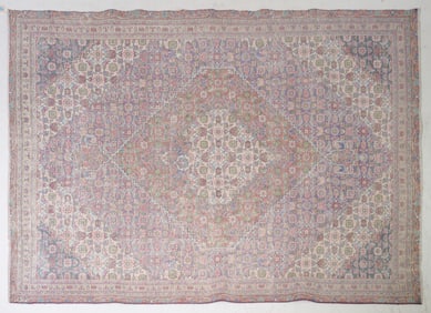 Hand Knotted Tabriz Rug - 9' x 6'