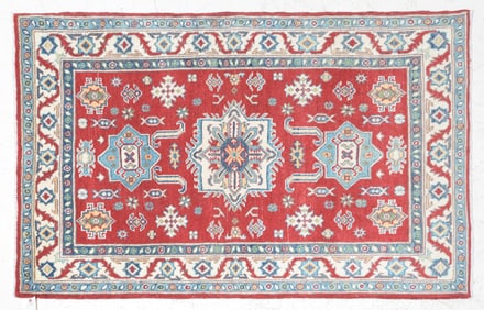 Kazak Hand Knotted Rug #1 - 5'2 x 3'5