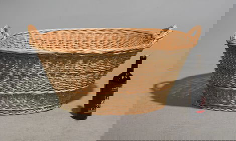 Woven Wicker Market Basket #1