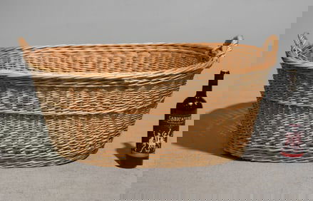 Woven Wicker Market Basket #2