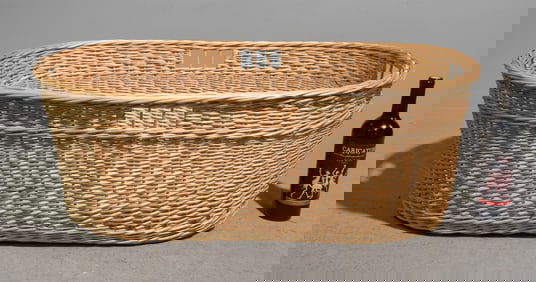 Woven Wicker Market Basket #3