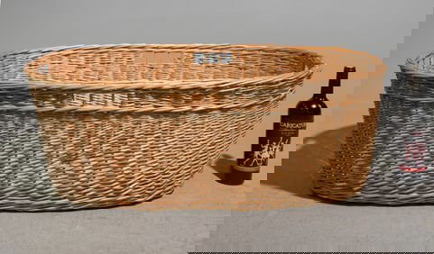 Woven Wicker Market Basket #4