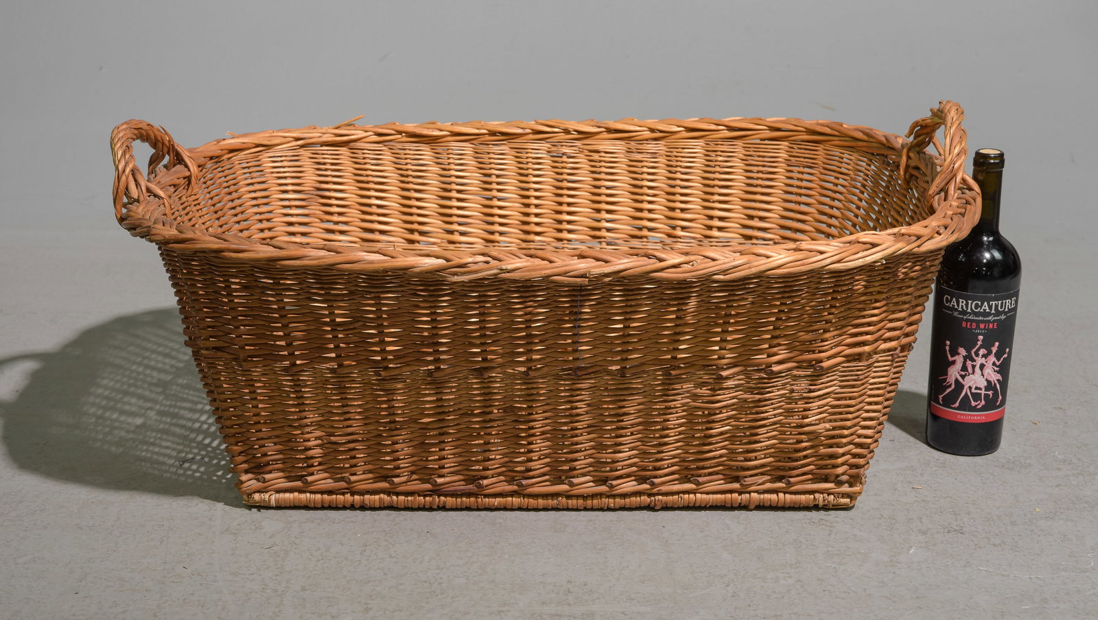 Woven Wicker Market Basket #5 (1 of 4)