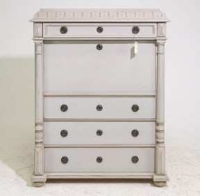 Swedish Painted Secretary Abattant