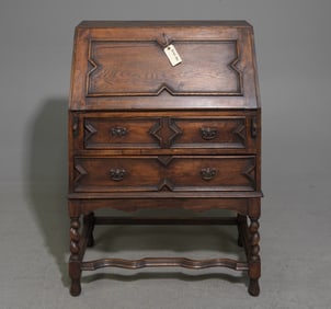 British Barley Twist Drop Front Desk / Bureau