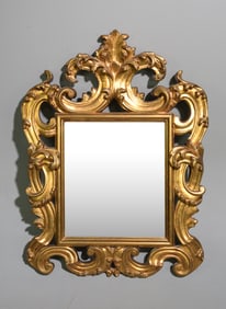 Italian Style Gold Framed Beveled Mirror