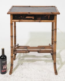 Bamboo Single Drawer Occasional Table