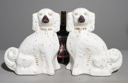 2 Large King Charles Staffordshire Dogs