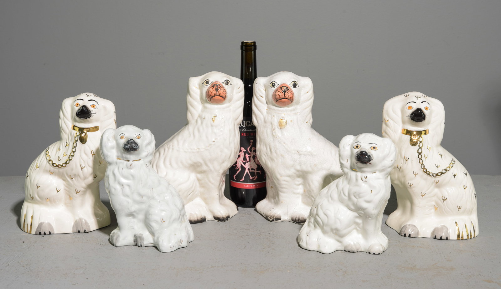 3 Pairs of King Charles Staffordshire Dogs (1 of 5)