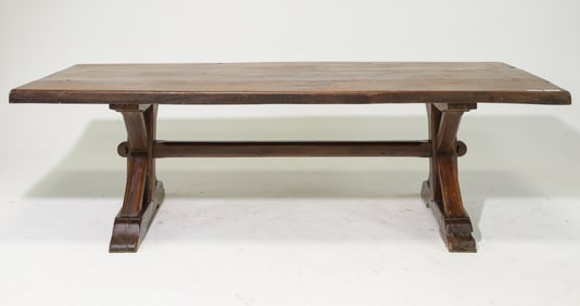 French Heavy Solid Oak Farmhouse Table