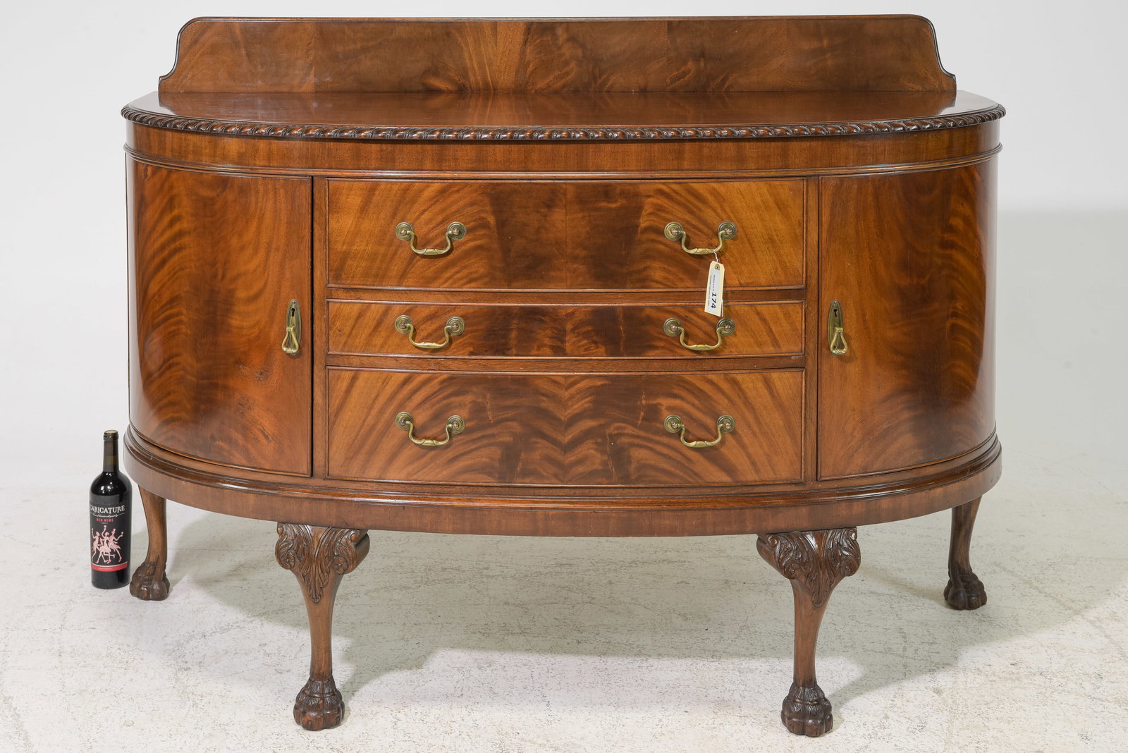 British Mahogany Ball & Claw Sideboard / Buffet (1 of 7)