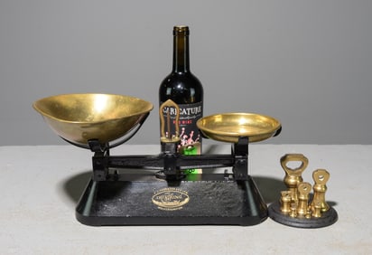 F.J. Thornton "The Viking" Scale with Bell Weights