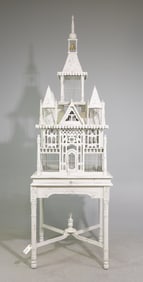 Large Painted Bird House Manor