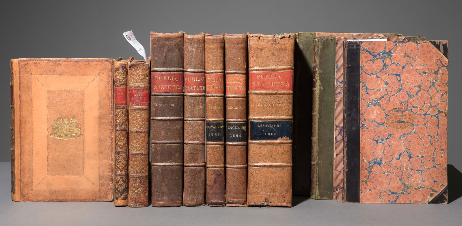 11 Assorted 19th Century English Leather Bound Books (1 of 7)