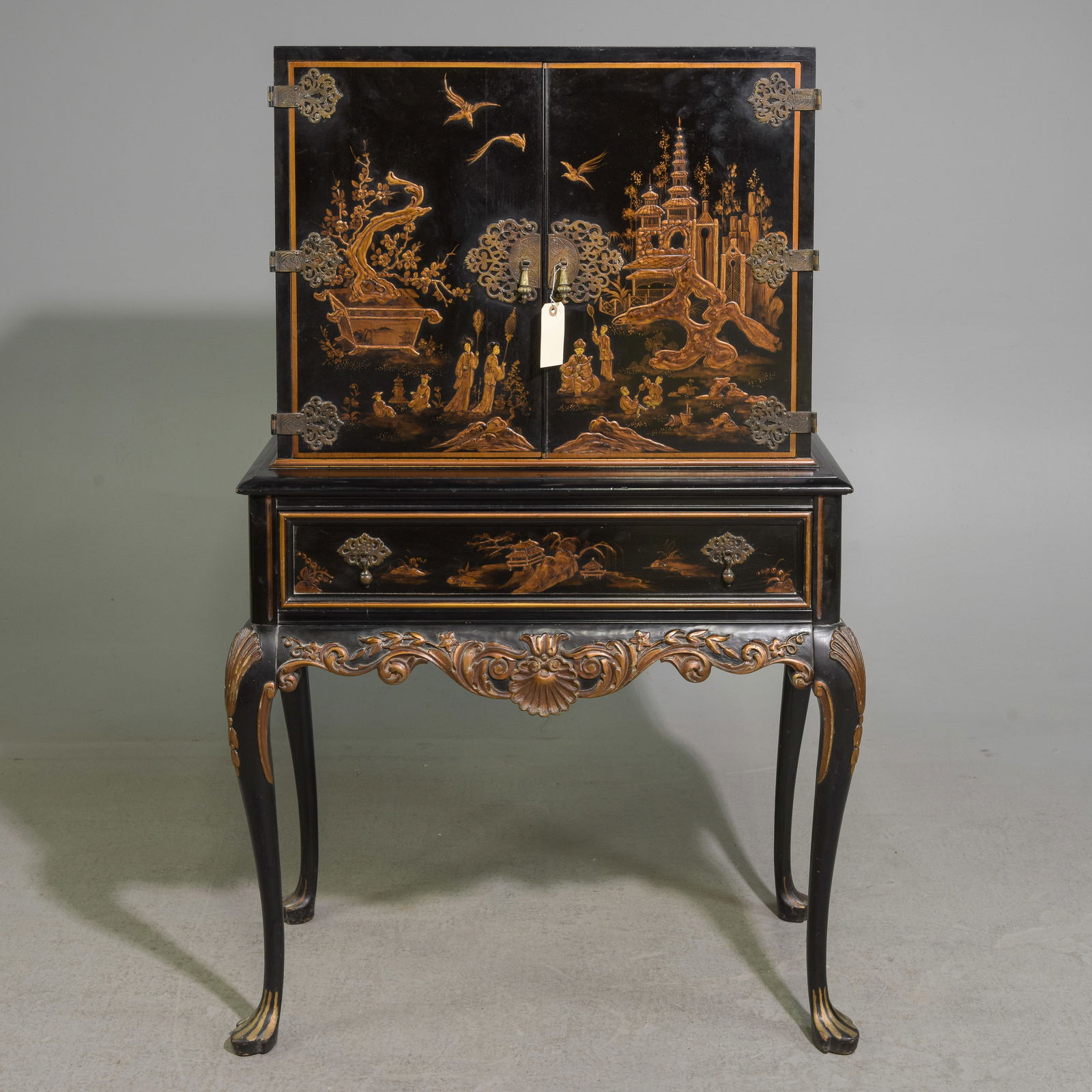 American Asian Decorated Hall / Cocktail Cabinet (1 of 8)