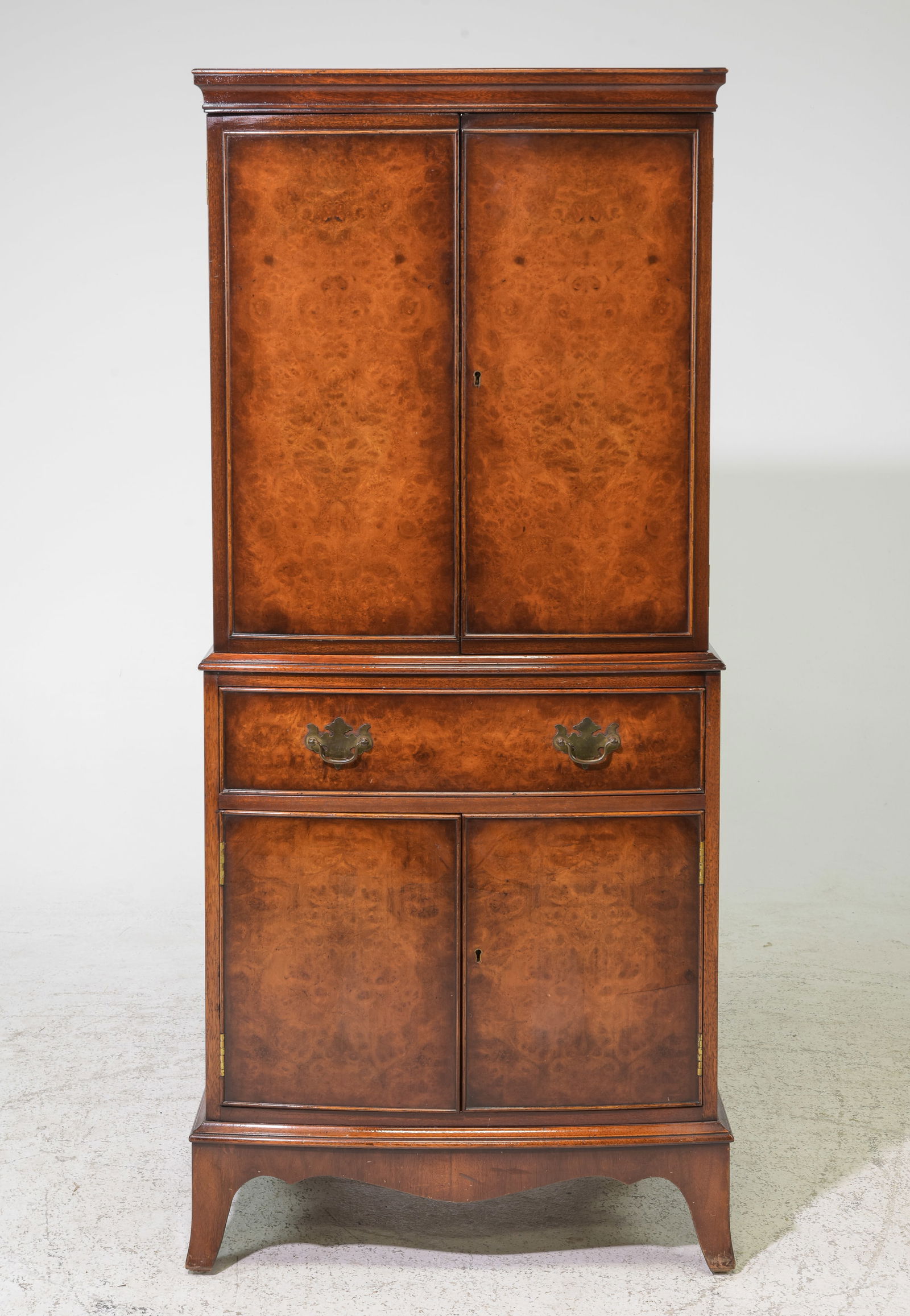 British Walnut Cocktail / Bar Cabinet c.1930's (1 of 5)