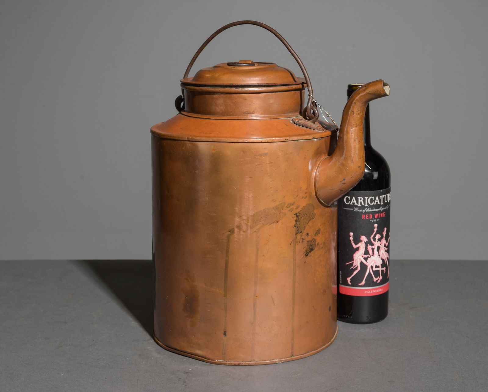 Copper Coffee Pot with Handle (1 of 2)