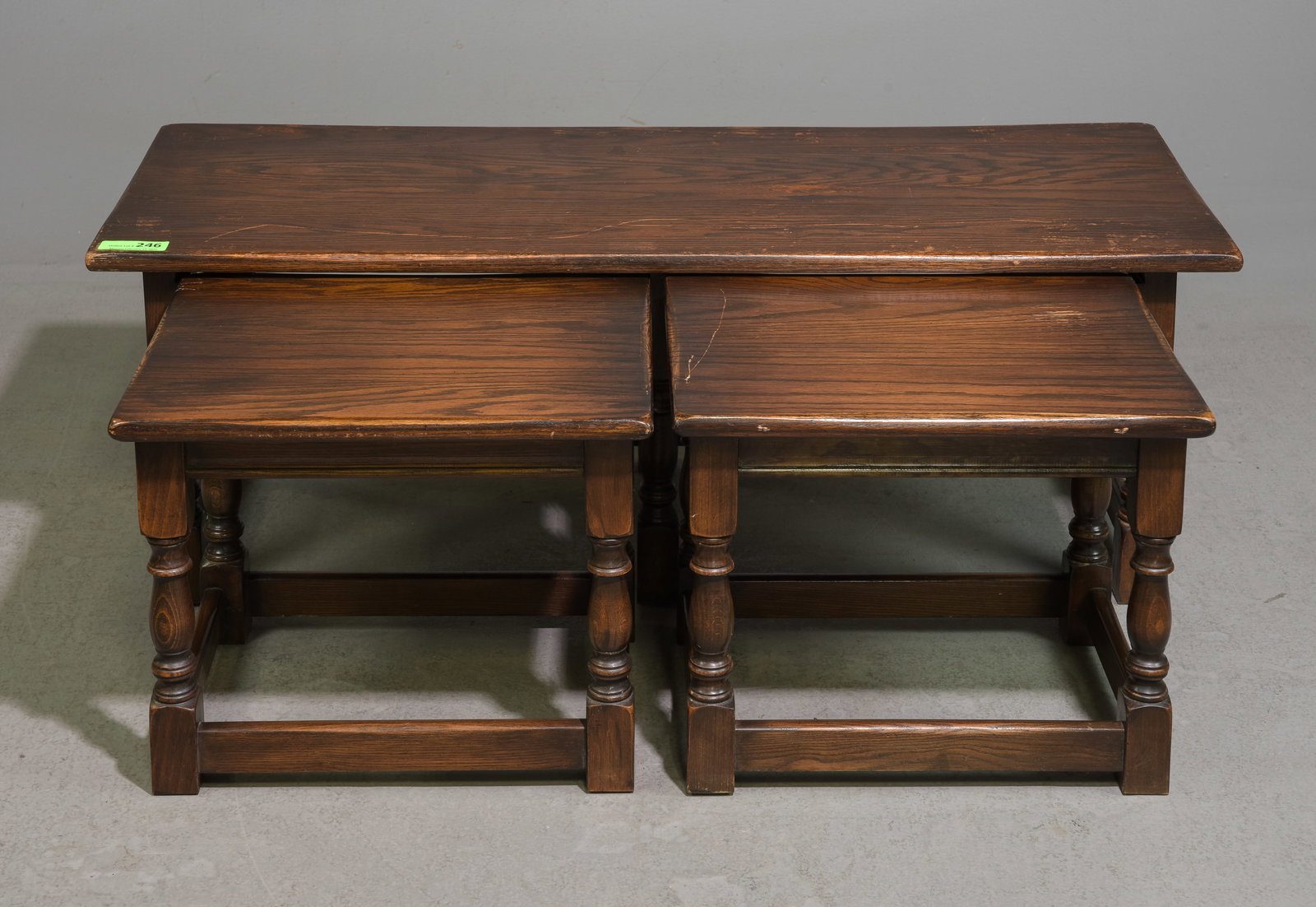 English Oak Nesting Coffee Table c.1920's-30's (1 of 4)