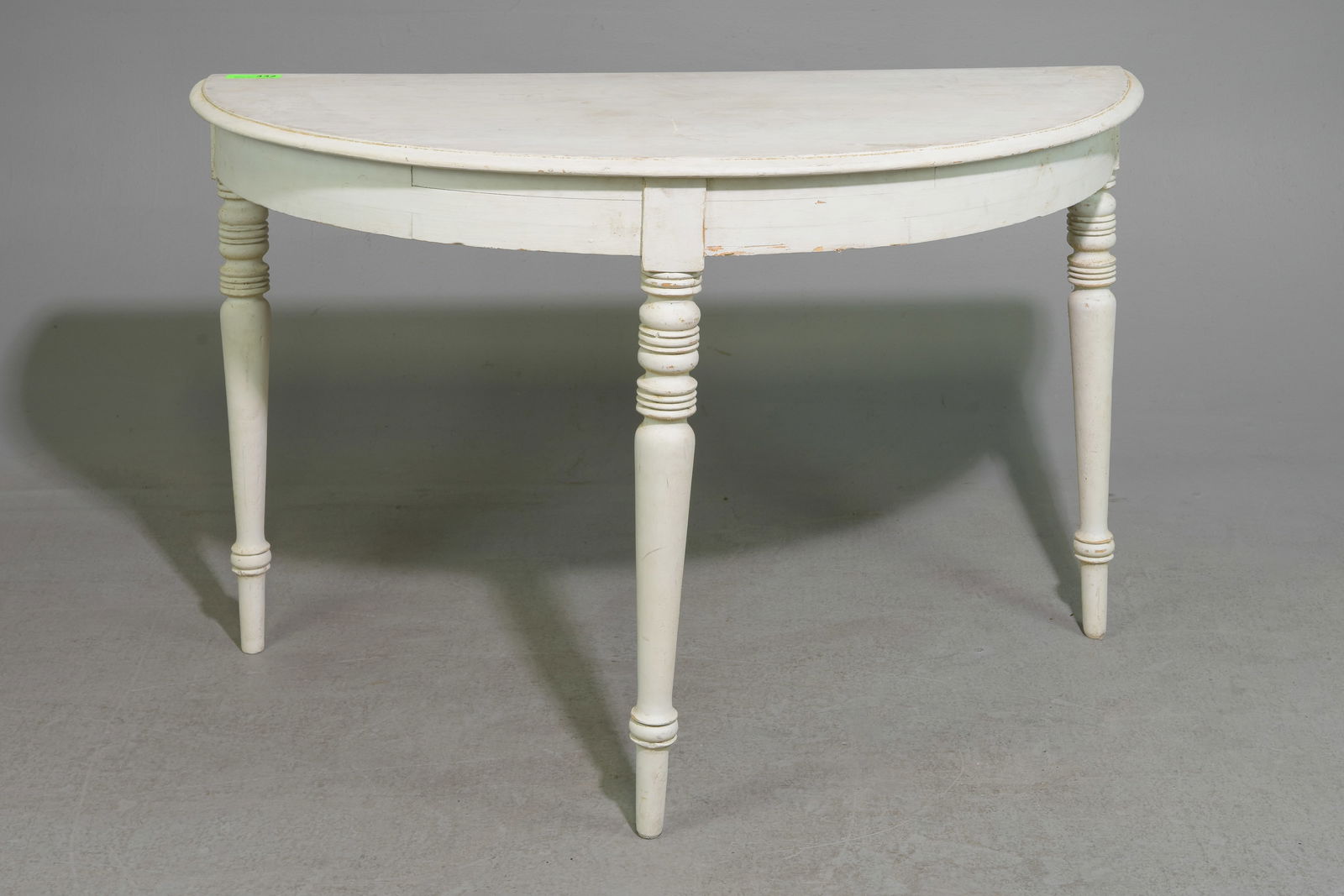 Swedish Painted Demilune Hall Table #1 (1 of 3)