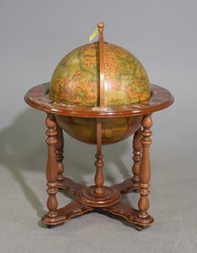 French Globe Bar / Cocktail Cart