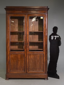 Louis Philippe Style Mahogany Bookcase